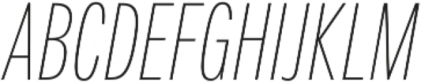 Fairweather Thin Italic otf (100) Font UPPERCASE