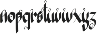 Fairy Tail otf (400) Font LOWERCASE