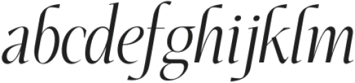 Faithful Colony Light Italic otf (300) Font LOWERCASE