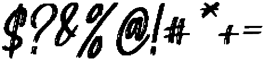 Faithfully Slanted otf (400) Font OTHER CHARS
