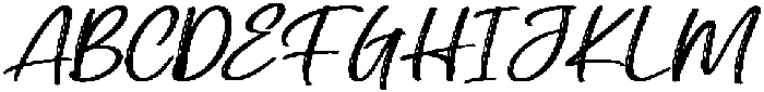 Faithfully Slanted otf (400) Font UPPERCASE