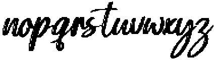 Faithfully Slanted otf (400) Font LOWERCASE
