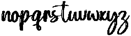 Faithfully otf (400) Font LOWERCASE