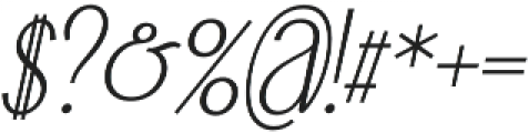 Falkin Sans Italic otf (400) Font OTHER CHARS