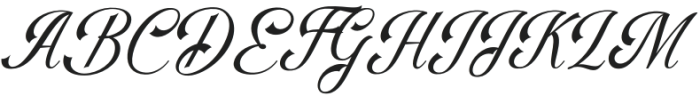 Falkosta Italic otf (400) Font UPPERCASE