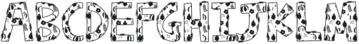 Fall  Autumn1 Regular otf (400) Font UPPERCASE