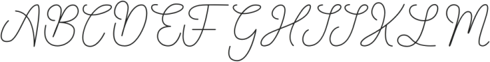 Fall Holiday Script otf (400) Font UPPERCASE
