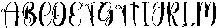 Falling Inlove Regular otf (400) Font UPPERCASE