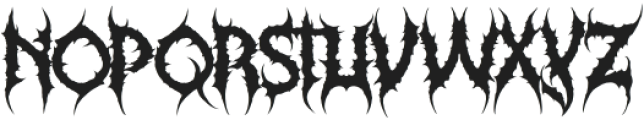 False crown Death metal Regular otf (400) Font UPPERCASE