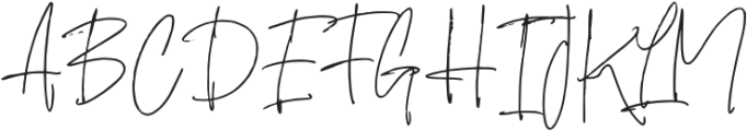 Falsoky Signature Brush Regular otf (400) Font UPPERCASE