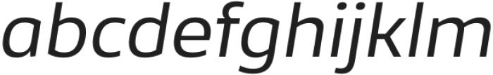 Famiar Regular Italic otf (400) Font LOWERCASE