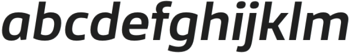 Famiar SemiBold Italic otf (600) Font LOWERCASE