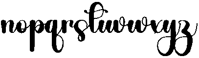 Family Calligraphy Regular otf (400) Font LOWERCASE