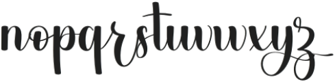 Family History Regular otf (400) Font LOWERCASE