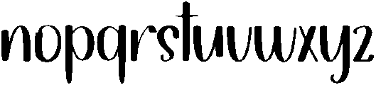 Family Regular otf (400) Font LOWERCASE