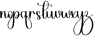 Family Regular otf (400) Font LOWERCASE