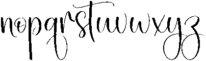 Family Regular otf (400) Font LOWERCASE