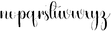 Family Signature Regular otf (400) Font LOWERCASE