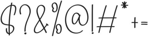 Family Signature Regular otf (400) Font OTHER CHARS