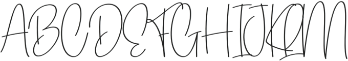 Family Signature Regular otf (400) Font UPPERCASE