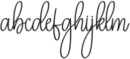 Family Signature Regular otf (400) Font LOWERCASE