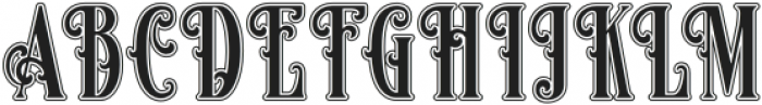 Famousflames-college otf (400) Font UPPERCASE