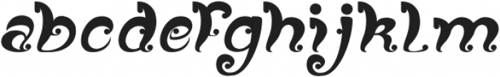 Fancy Curly otf (400) Font LOWERCASE