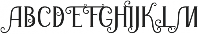 Fancy Kingdom MS Decorative otf (400) Font UPPERCASE