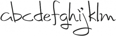Fancy Signature Extras ttf (400) Font LOWERCASE
