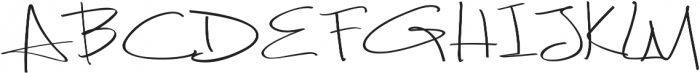 Fancy Signature Regular ttf (400) Font UPPERCASE