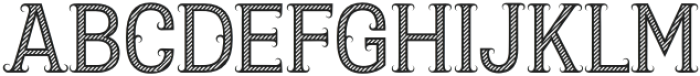 Fancy Striped otf (400) Font UPPERCASE