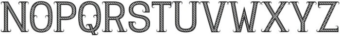 Fancy Striped otf (400) Font UPPERCASE