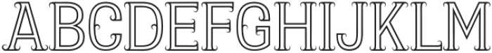 Fancy Stroke otf (400) Font UPPERCASE