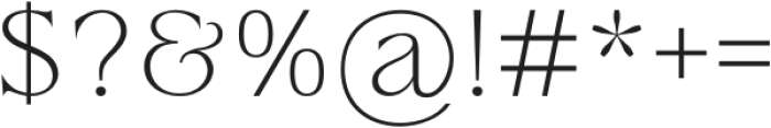 Fancyou Light otf (300) Font OTHER CHARS