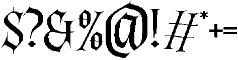 Fang Malic Regular otf (400) Font OTHER CHARS