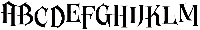Fang Malic Regular otf (400) Font UPPERCASE