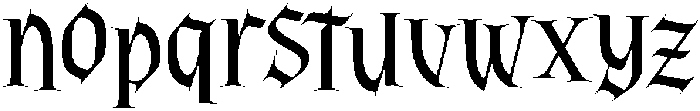 Fang Malic Regular otf (400) Font LOWERCASE