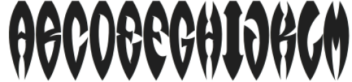 Fang Night Regular otf (400) Font UPPERCASE