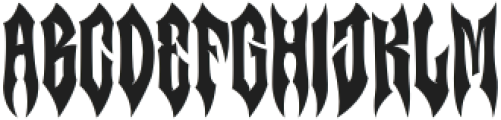 Fang Night Regular otf (400) Font LOWERCASE