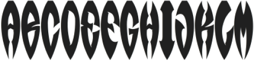 Fang Night Regular ttf (400) Font UPPERCASE