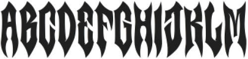 Fang Night Regular ttf (400) Font LOWERCASE