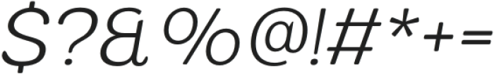 Fangled ExtraLight Italic otf (200) Font OTHER CHARS