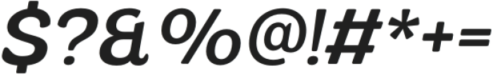 Fangled Medium Italic otf (500) Font OTHER CHARS