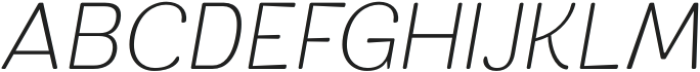 Fangled Thin Italic otf (100) Font UPPERCASE