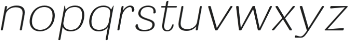 Fangled Thin Italic otf (100) Font LOWERCASE