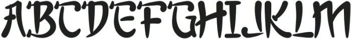 Fangmei Regular otf (400) Font UPPERCASE