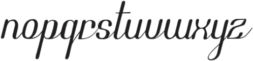 Fangogh Italic otf (400) Font LOWERCASE