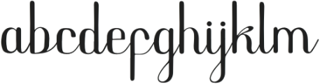 Fangogh otf (400) Font LOWERCASE