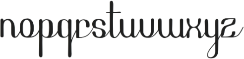 Fangogh otf (400) Font LOWERCASE