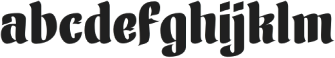 Fanhen-Regular otf (400) Font LOWERCASE